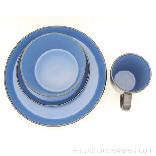 Plato de desayuno o ensalada de cerámica de 10,5 pulgadas